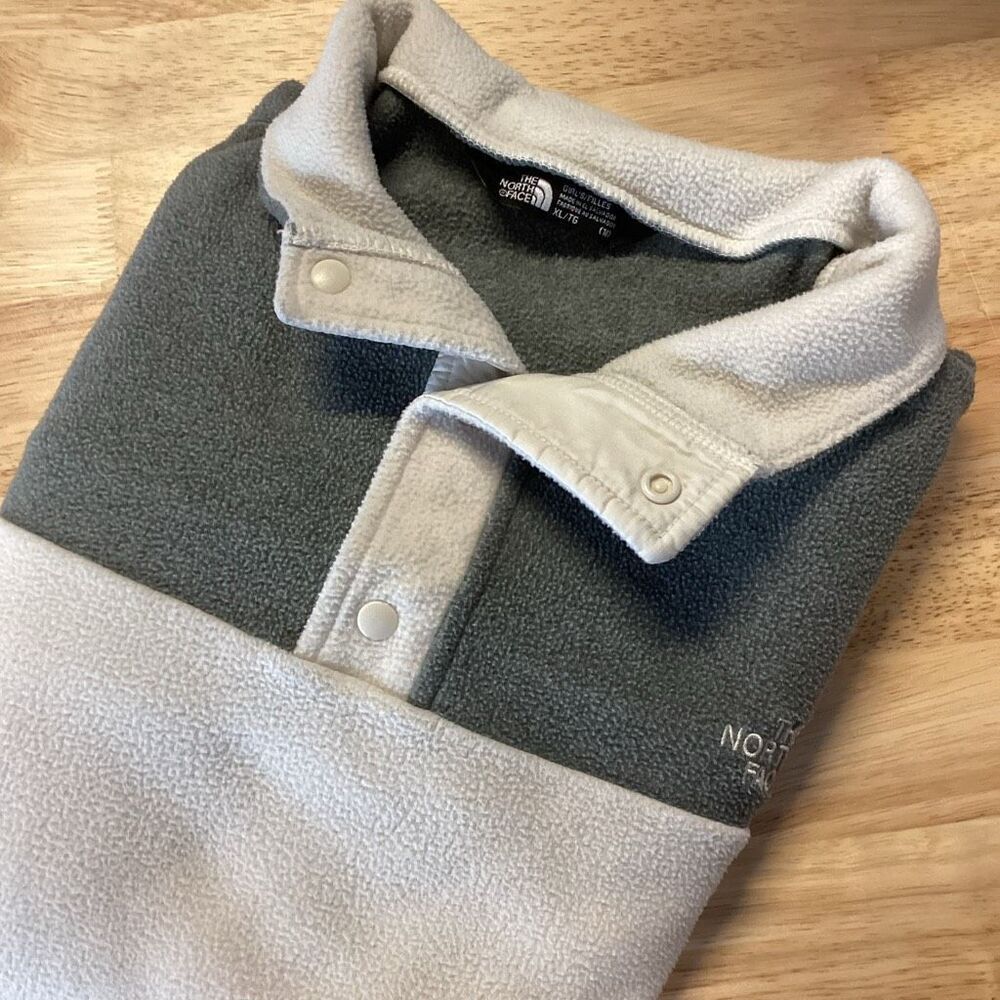 Girls The North Face 1/4 Snap Fleece Pullover -‎ XL (18)